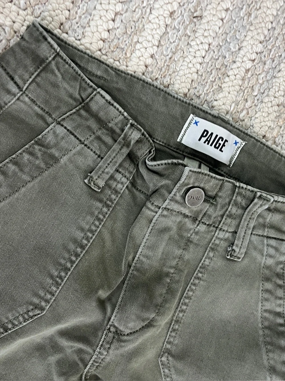 PAIGE green Pants in size 24 - Picture 3 of 7